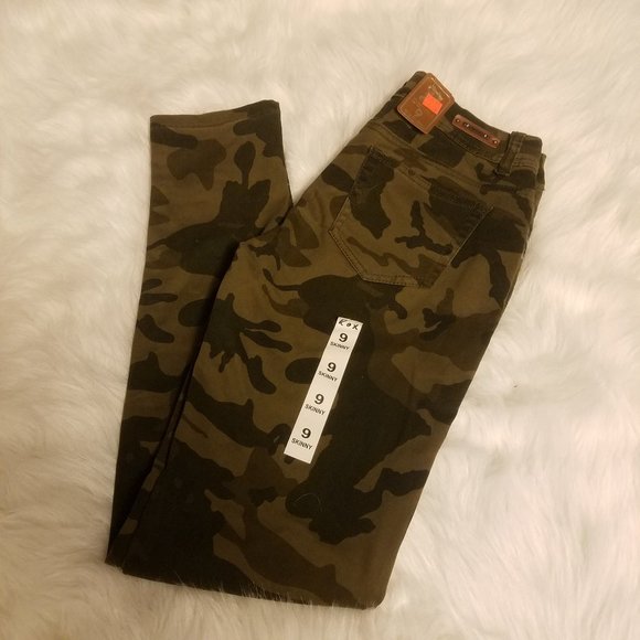 ROX DENIM DARK CAMOUFLAGE SKINNY'S - Picture 4 of 5